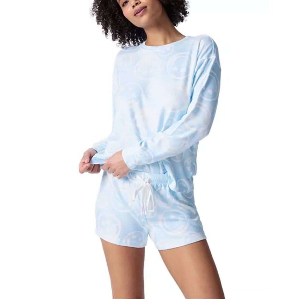Pj Salvage Nwt Happy Days Comfort Smiley Short Lounge Pajama Set Medium